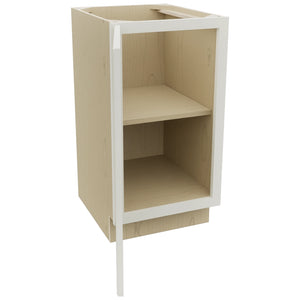 Fabuwood Fusion Dove VB18FD Vanity Base Full Height Cabinet, Open View