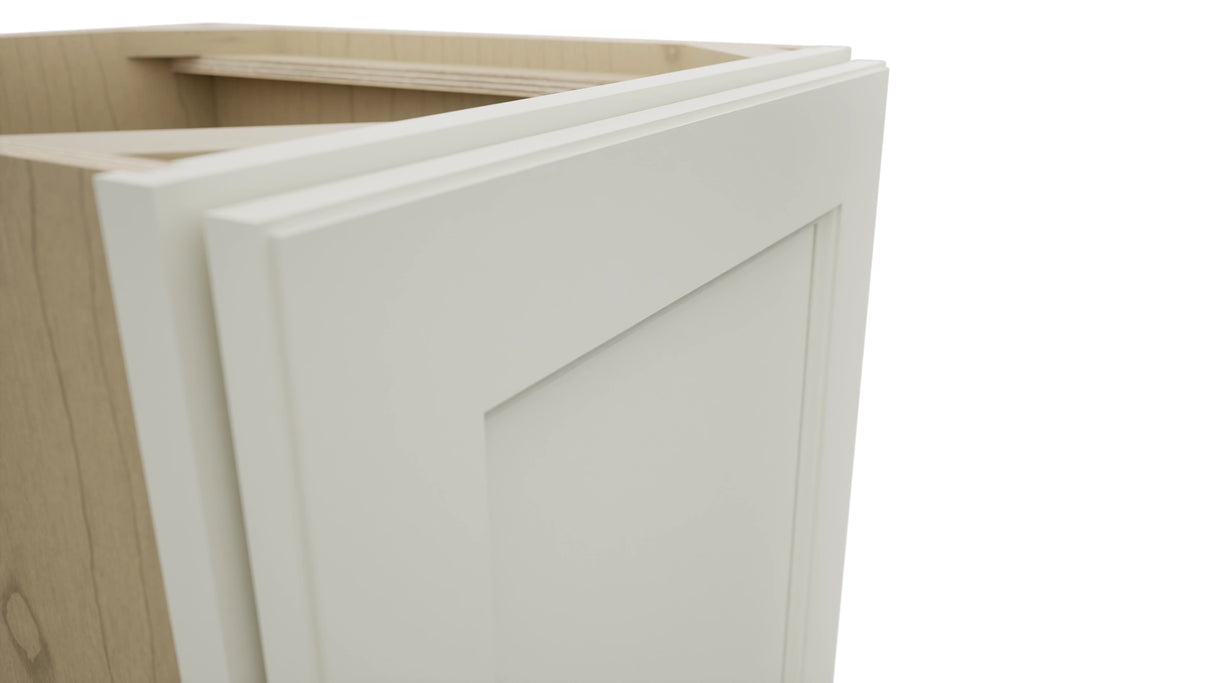 Fabuwood Fusion Dove VB18FD Vanity Base Full Height Cabinet, Detail View