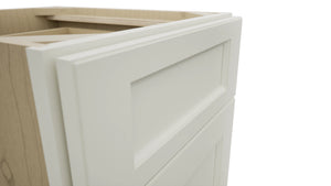 Fabuwood Fusion Dove VDB18-34 Vanity Drawer Cabinet, Detail View