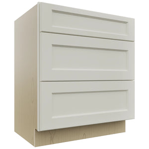 Fabuwood Fusion Dove VDB30-34 Vanity Drawer Cabinet, Front View