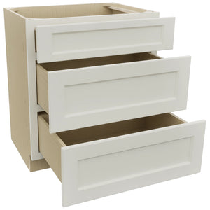 Fabuwood Fusion Dove VDB30-34 Vanity Drawer Cabinet, Open View