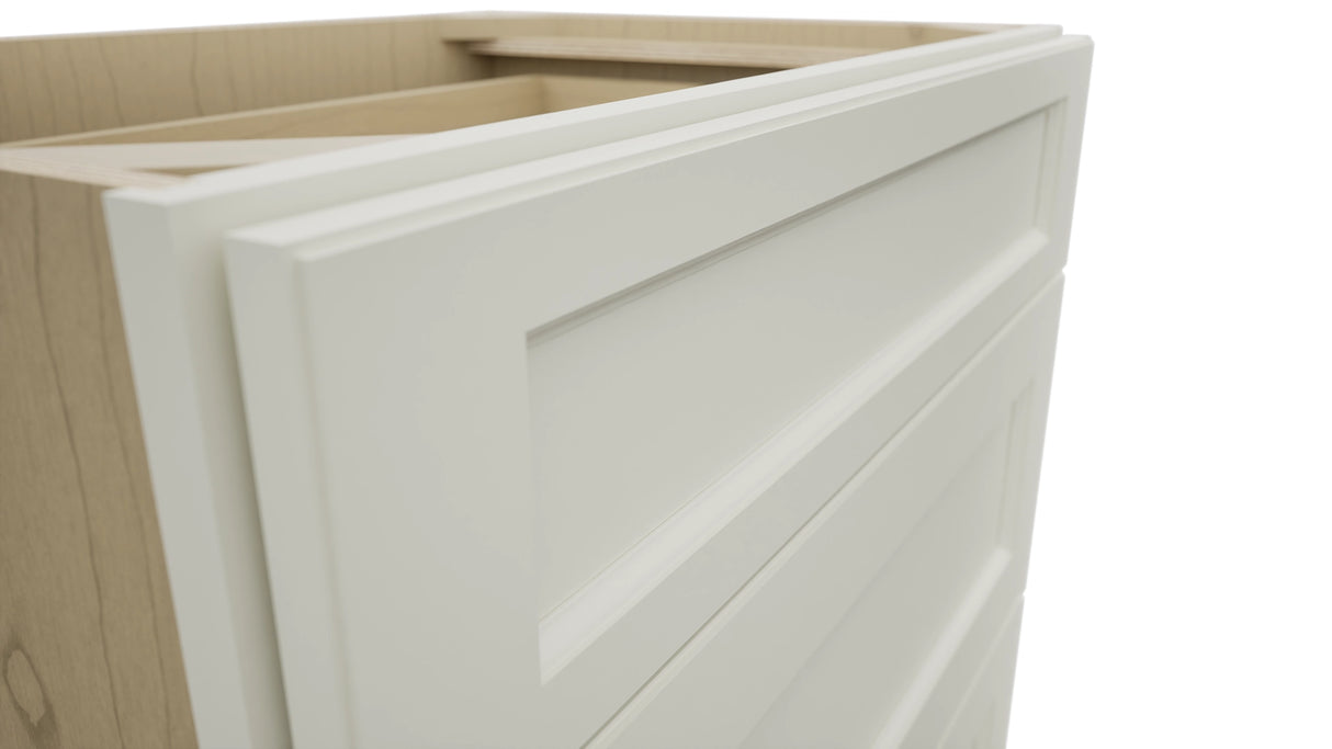 Fabuwood Fusion Dove VDB30-34 Vanity Drawer Cabinet, Detail View