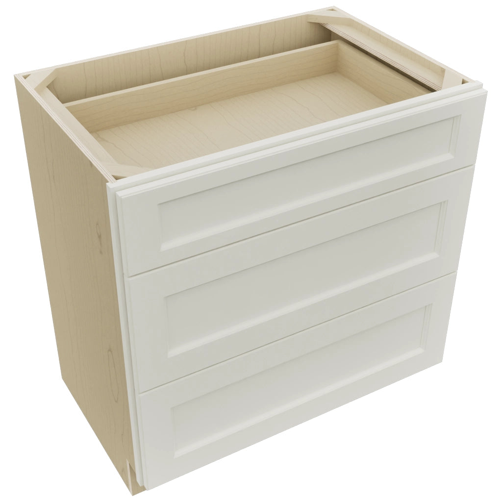 Fabuwood Fusion Dove VDB33-34 Vanity Drawer Cabinet, Top View