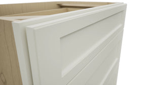 Fabuwood Fusion Dove VDB33-34 Vanity Drawer Cabinet, Detail View