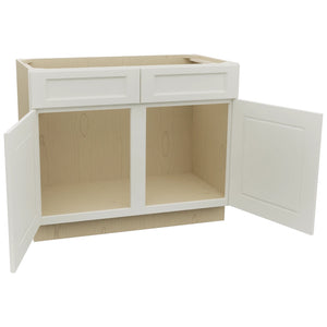 Fabuwood Fusion Dove VSB42-34 Vanity Sink Cabinet, Open View