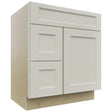 Fabuwood Fusion Dove VSD36DL Vanity Combo Cabinet, Front View