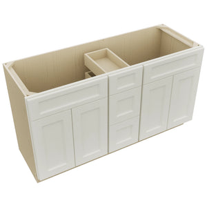 Fabuwood Fusion Dove VSD60DOUBLE Vanity Combo Cabinet, Top View