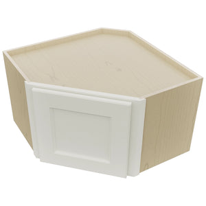 Fabuwood Fusion Dove WDC2415 Wall Corner Diagonal Cabinet, Top View