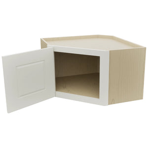 Fabuwood Fusion Dove WDC2415 Wall Corner Diagonal Cabinet, Open View