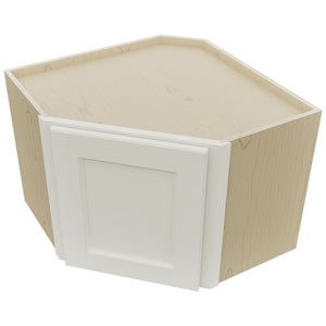 Fabuwood Fusion Dove WDC2418 Wall Corner Diagonal Cabinet, Top View