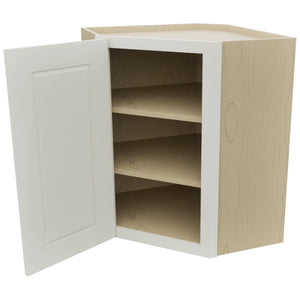 Fabuwood Fusion Dove WDC2430 Wall Corner Diagonal Cabinet, Open View