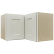 Fabuwood Fusion Dove WPC2415 Wall Corner Pie Cabinet, Front View