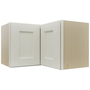 Fabuwood Fusion Dove WPC2415 Wall Corner Pie Cabinet, Front View