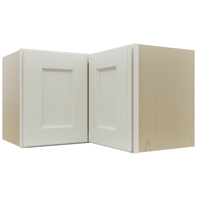 Fabuwood Fusion Dove WPC2415 Wall Corner Pie Cabinet, Front View