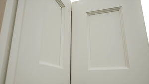 Fabuwood Fusion Dove WPC2415 Wall Corner Pie Cabinet, Detail View
