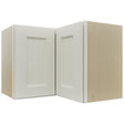 Fabuwood Fusion Dove WPC2418 Wall Corner Pie Cabinet, Front View
