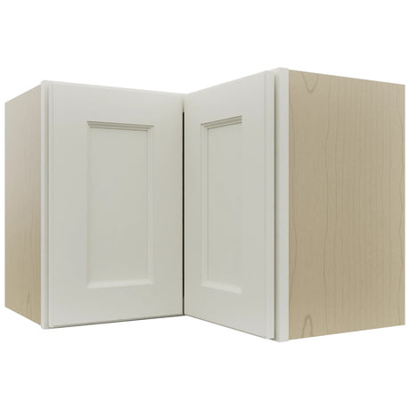Fabuwood Fusion Dove WPC2418 Wall Corner Pie Cabinet, Front View