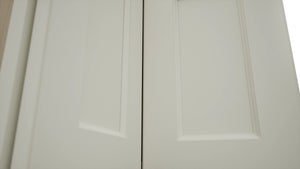 Fabuwood Fusion Dove WPC2418 Wall Corner Pie Cabinet, Detail View