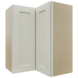 Fabuwood Fusion Dove WPC2430 Wall Corner Pie Cabinet, Front View