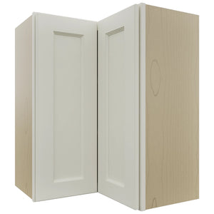 Fabuwood Fusion Dove WPC2430 Wall Corner Pie Cabinet, Front View