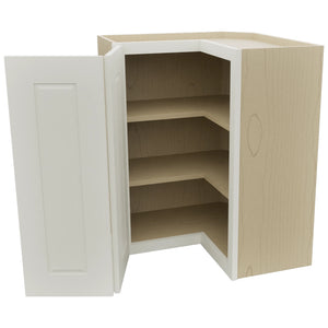 Fabuwood Fusion Dove WPC2430 Wall Corner Pie Cabinet, Open View