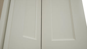 Fabuwood Fusion Dove WPC2430 Wall Corner Pie Cabinet, Detail View