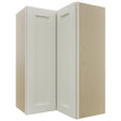 Fabuwood Fusion Dove WPC2436 Wall Corner Pie Cabinet, Front View