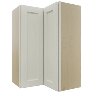 Fabuwood Fusion Dove WPC2436 Wall Corner Pie Cabinet, Front View