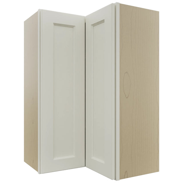 Fabuwood Fusion Dove WPC2436 Wall Corner Pie Cabinet, Front View