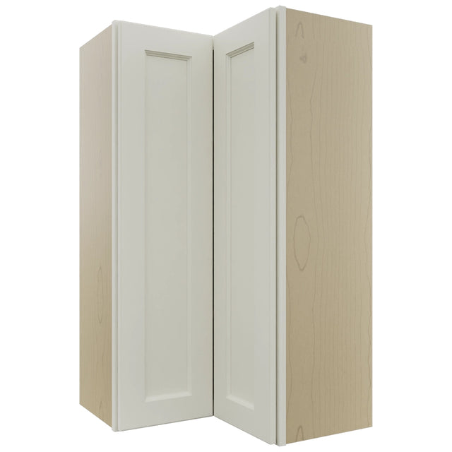 Fabuwood Fusion Dove WPC2442 Wall Corner Pie Cabinet, Front View