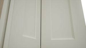 Fabuwood Fusion Dove WPC2442 Wall Corner Pie Cabinet, Detail View