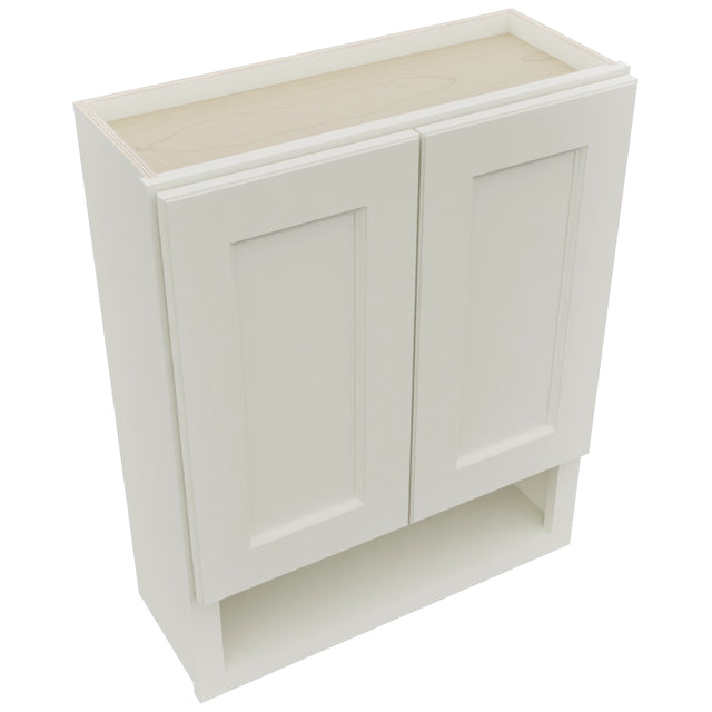Fabuwood Fusion Dove WVS2430 Vanity Wall Storage, Top View