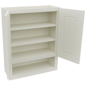 Fabuwood Fusion Dove WVS2430 Vanity Wall Storage, Open View