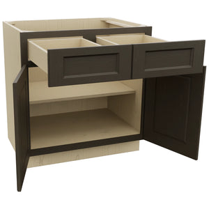 Fabuwood Fusion Kona B33 Base Standard Cabinet, Open View