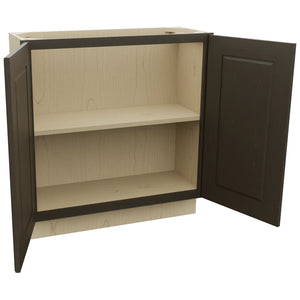 Fabuwood Fusion Kona B33FD-12D Base Full Door Cabinet, Open View