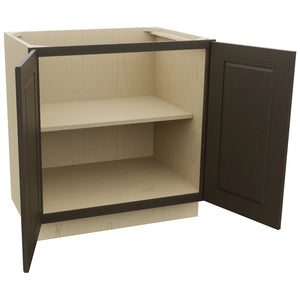 Fabuwood Fusion Kona B33FD Base Full Door Cabinet, Open View