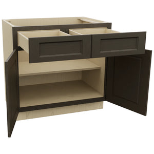 Fabuwood Fusion Kona B36 Base Standard Cabinet, Open View