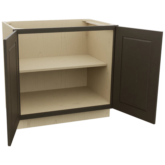 Fabuwood Fusion Kona B36FD Base Full Door Cabinet, Open View