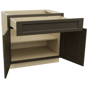 Fabuwood Fusion Kona B36SDF Base Standard Cabinet, Open View