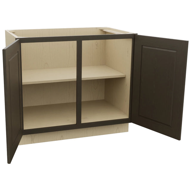 Fabuwood Fusion Kona B39FD Base Full Door Cabinet, Open View