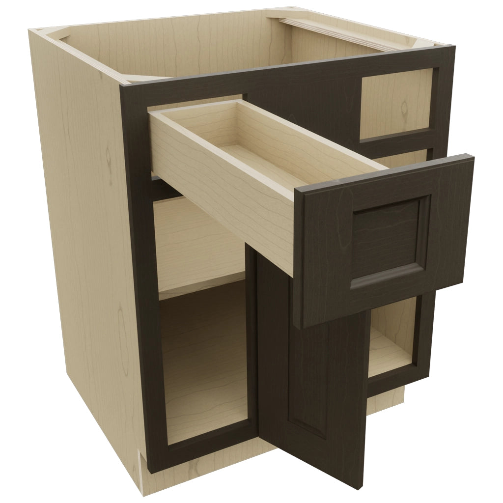 Fabuwood Fusion Kona BLB36/39 Base Corner Blind Cabinet, Open View