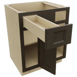 Fabuwood Fusion Kona BLB36/39 Base Corner Blind Cabinet, Open View