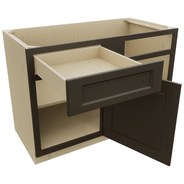 Fabuwood Fusion Kona BLB48/51 Base Corner Blind Cabinet, Open View