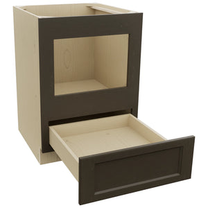 Fabuwood Fusion Kona BMC24 Base Microwave Cabinet, Open View