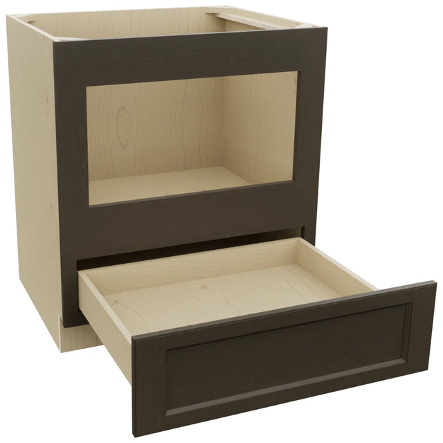 Fabuwood Fusion Kona BMC30 Base Microwave Cabinet, Open View