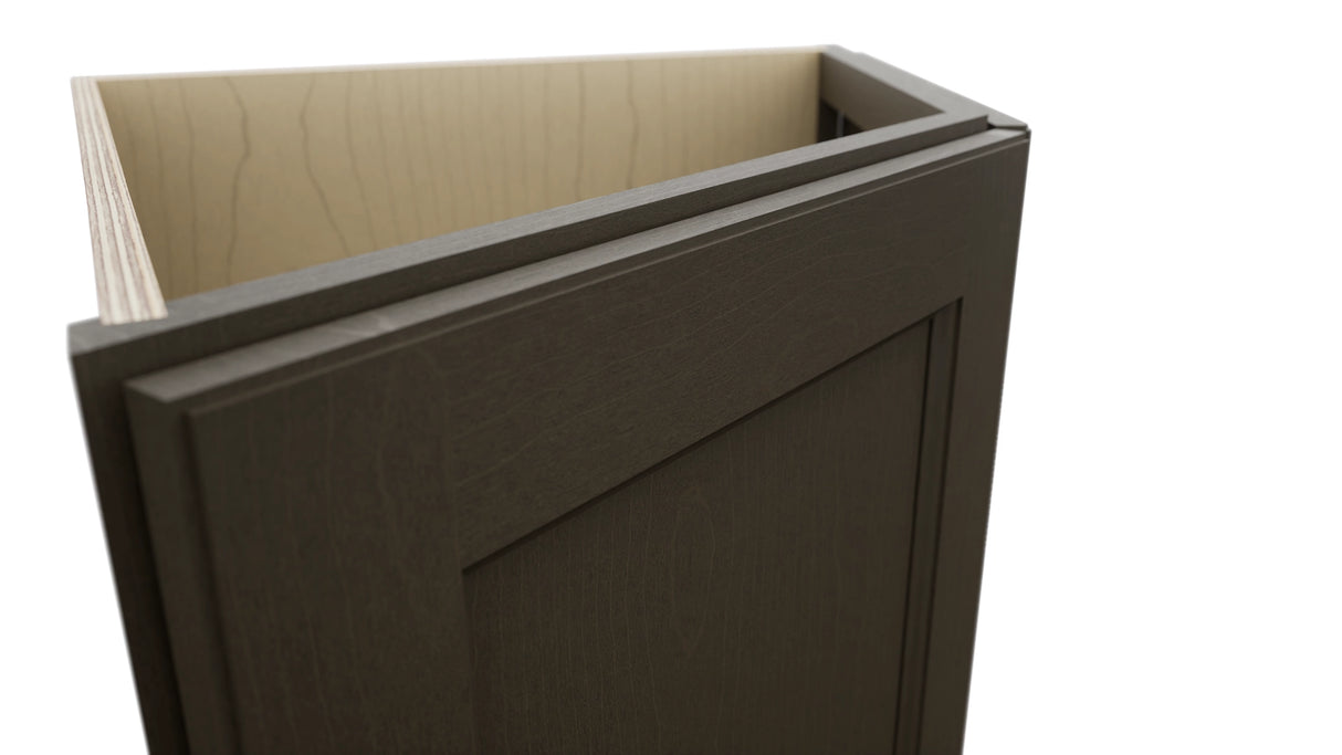 Fabuwood Fusion Kona BRA24 Base Return Angle Cabinet, Detail View