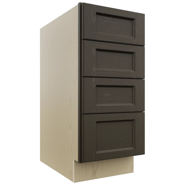 Fabuwood Fusion Kona DB15-4 Base 4 Drawers Cabinet, Front View