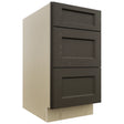 Fabuwood Fusion Kona DB18 Base 3 Drawers Cabinet, Front View