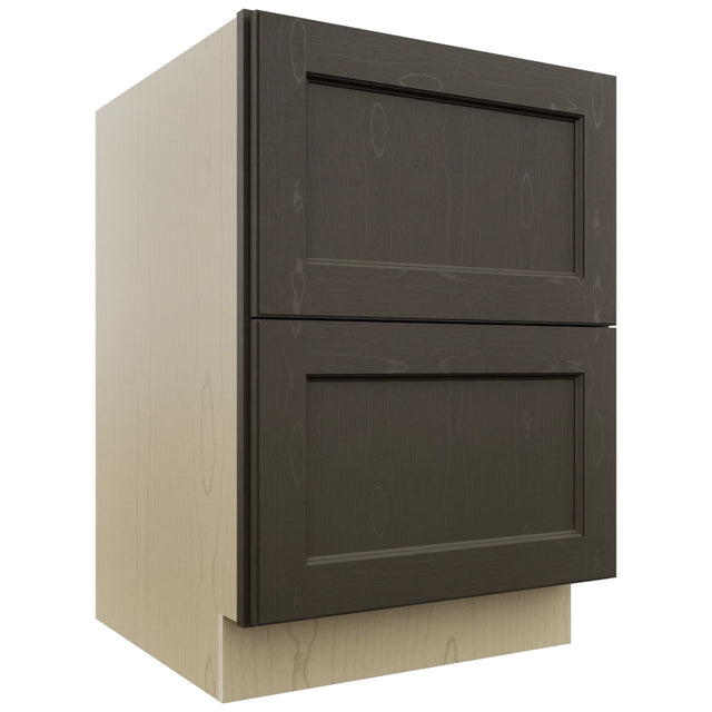 Fabuwood Fusion Kona DB24-2 Base 2 Drawers Cabinet, Front View