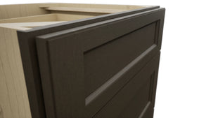 Fabuwood Fusion Kona DB24 Base 3 Drawers Cabinet, Detail View